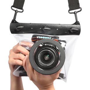 相机箱包水下摄影包可调焦快门户外 单反相机防水袋潜水罩单肩数码