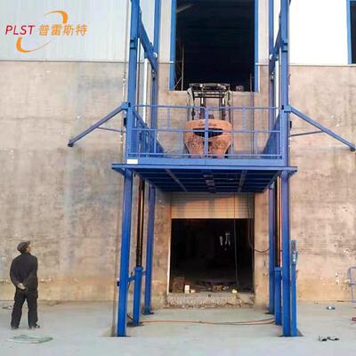 厂首付款房简易压轨式小货梯车间型工业载导货提升平台电动液升降