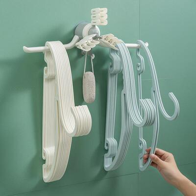 Wall-Mounted Multi-Function Hanger Rack for Balcony Organiza