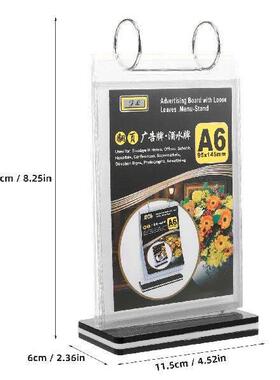 Menu Display Holder Flip-page Table Card Stand ter