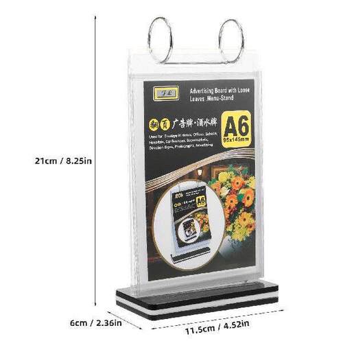 Menu Display Holder Flip-page Table Card Stand ter