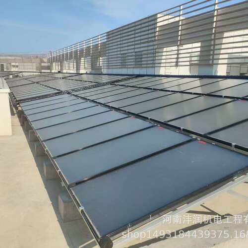 平板太阳能超导热管集热器承压式太阳能热水系统蓝玻璃大平板省电