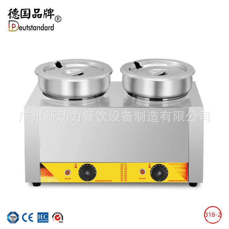 巧克力熔炉机商用朱古力融炉锅2缸热巧克力融化机隔水加热np318-2
