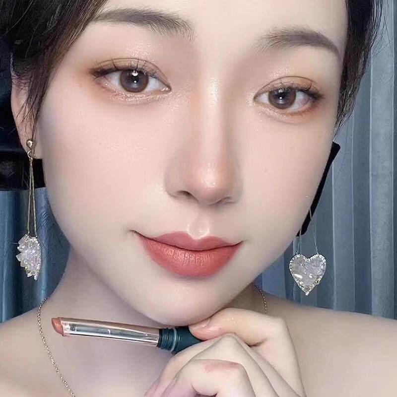 口红不掉色不沾杯肉桂奶茶雨衣裸色系素颜淡妆百搭女滋润保湿正品