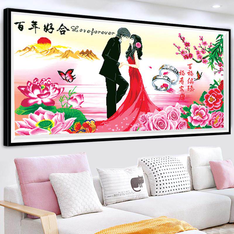 5D钻石画满钻石百年老河砖石秀婚礼节日钻石十字绣2025卧室新客厅