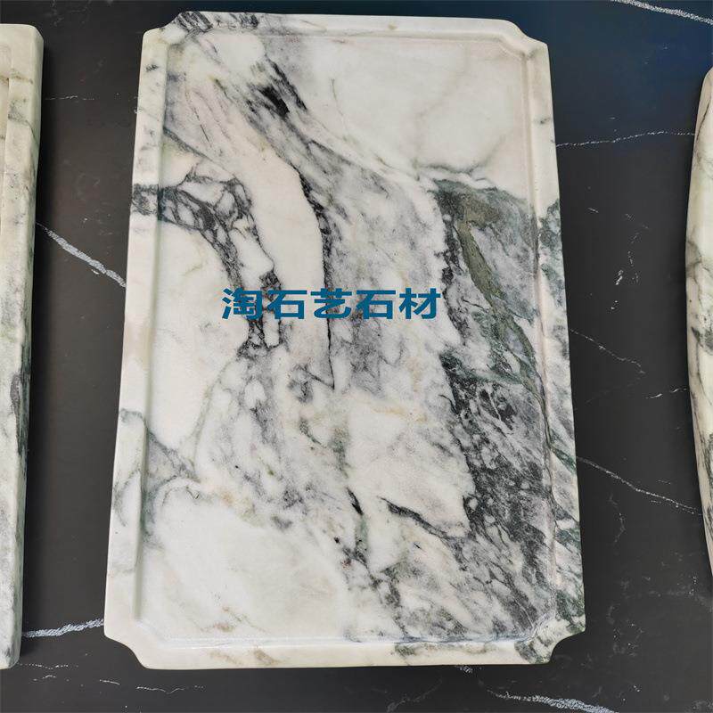 小小精致定装异型石材家装别墅天然大理石背景墙爱马灰地板窗台摆