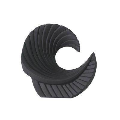 简约现代树脂摆件浪花造型装饰品螺纹海浪黑白家居样板房装饰摆设