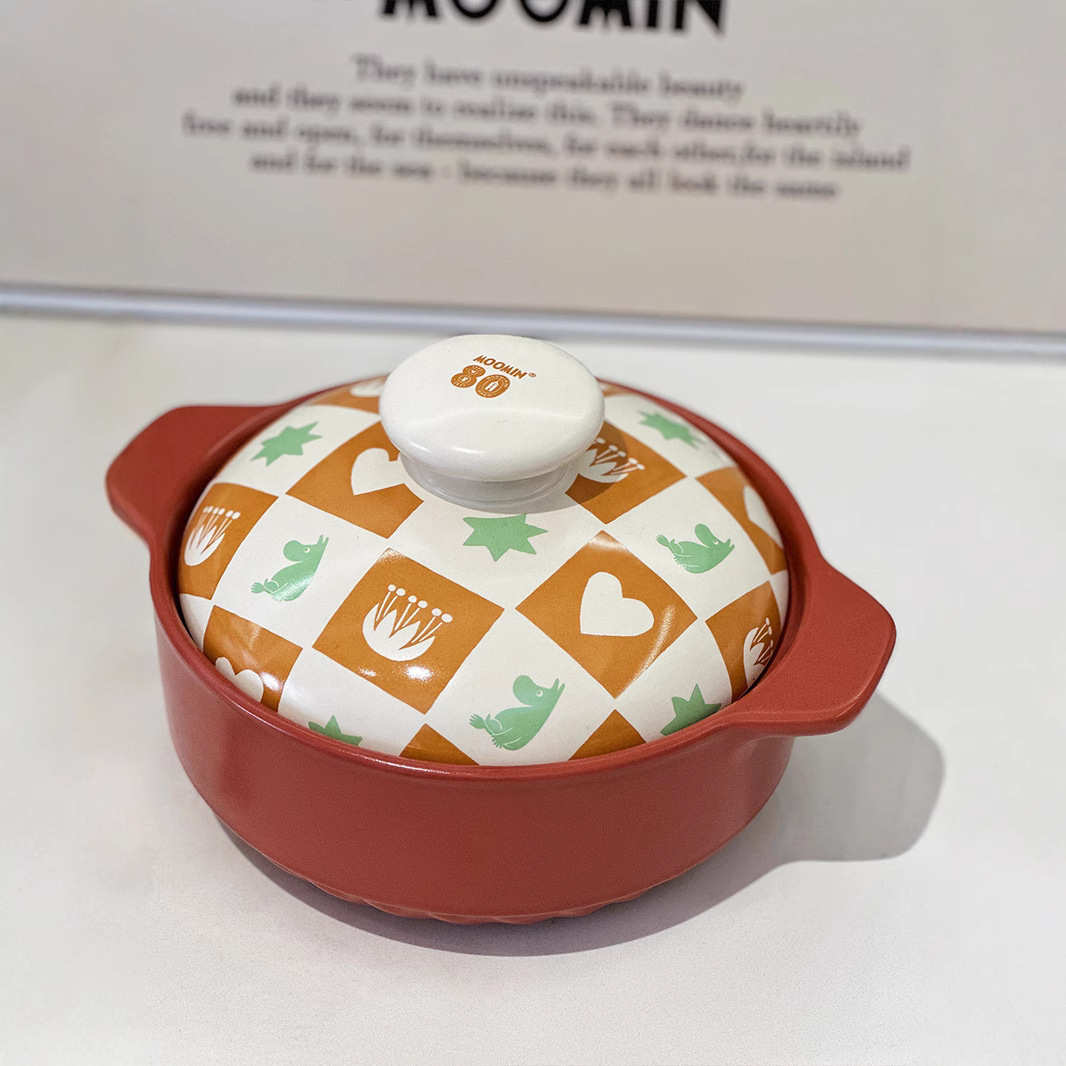 姆明moomin80周年砂锅汤炖汤锅耐高温陶瓷炖锅炖砂锅沙锅