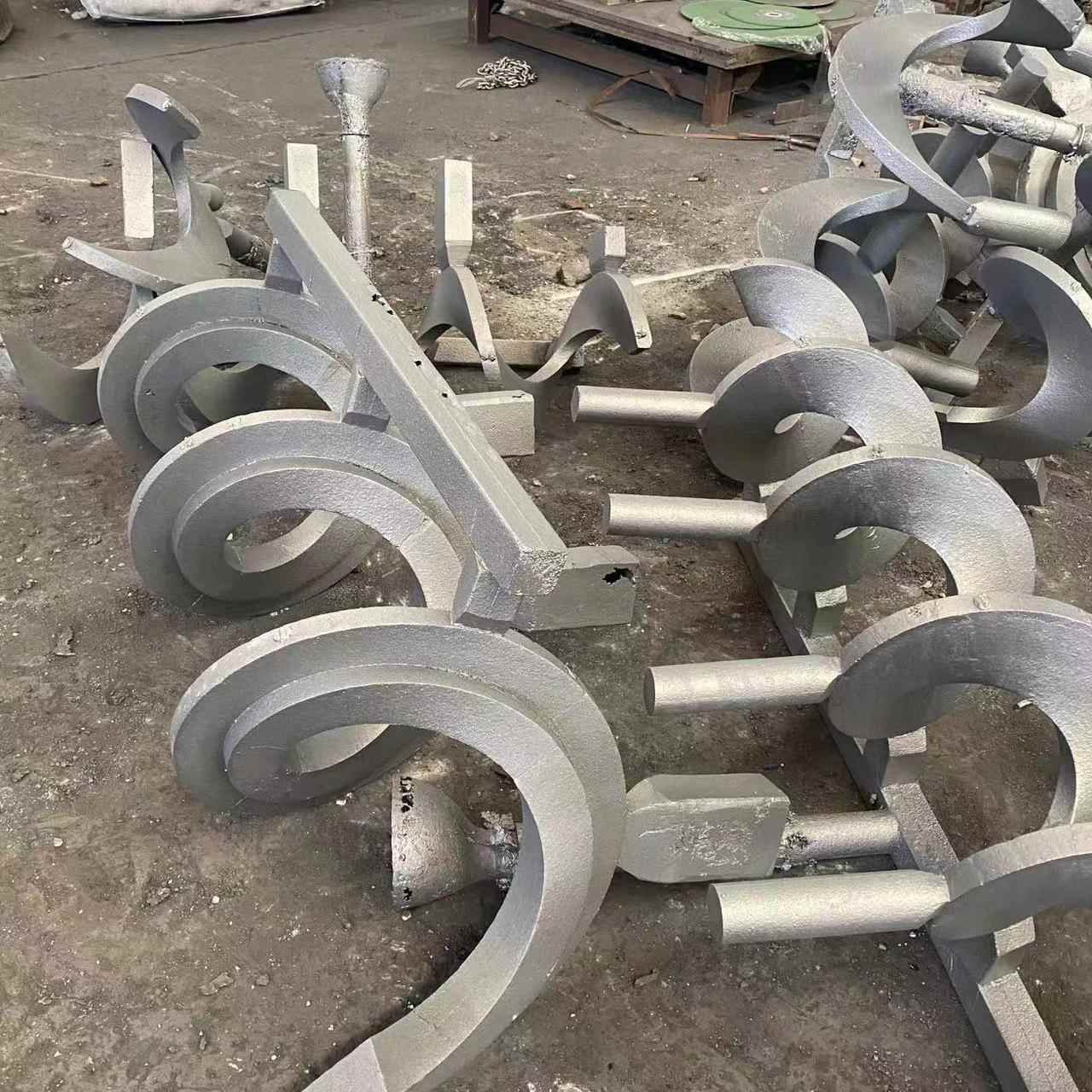 一体成型铸造螺旋叶片 加厚耐磨无轴螺旋叶片 无轴螺旋输送机