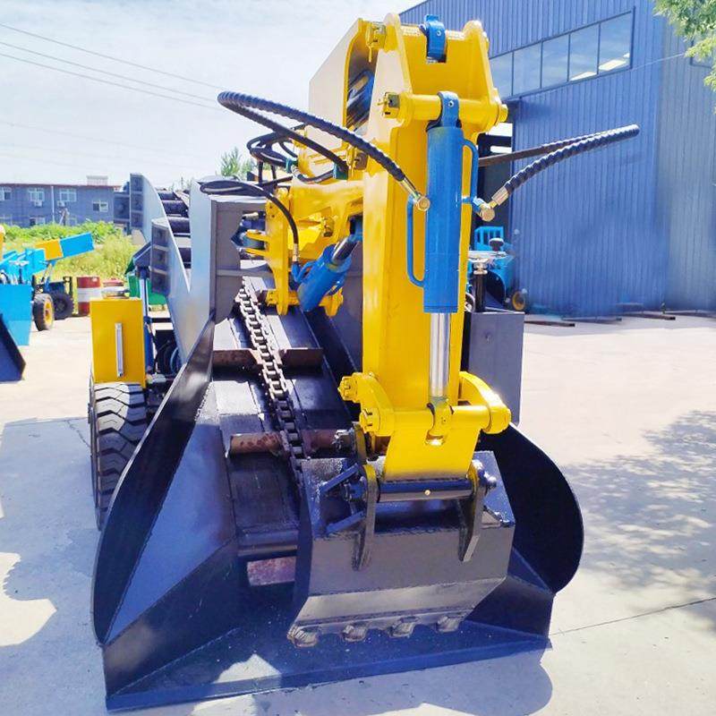 全液压式矿用扒渣机斜坡轮式矿用扒渣机带破碎的扒渣机