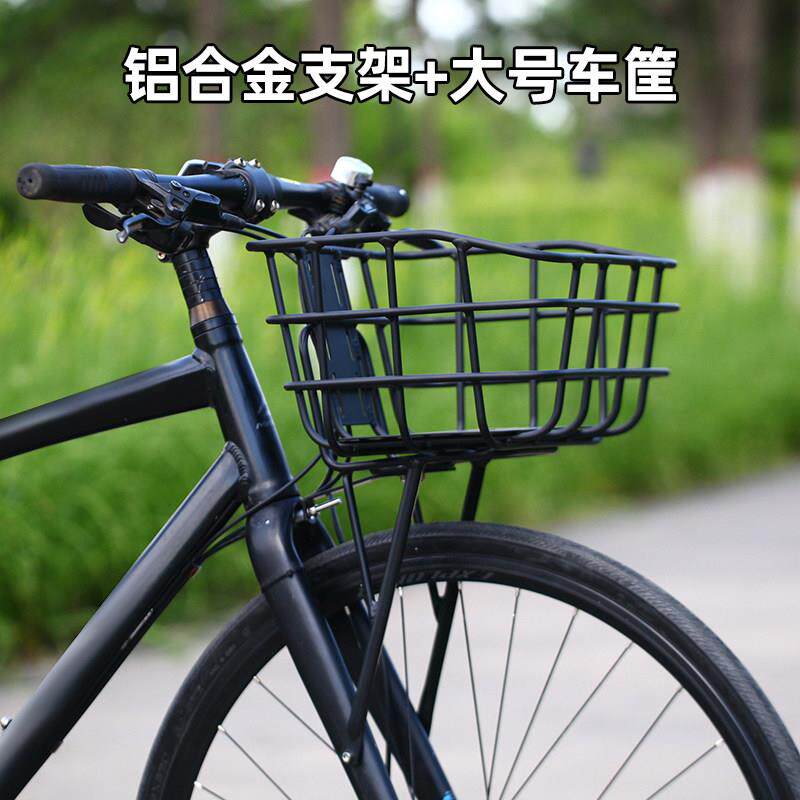 公路硬叉瓜车多公里旅行货自留行车12114前架车筐购物篮菜前车安