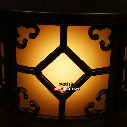 太阳能户外铝制围墙灯圆形护栏过道柱头灯大门口灯小区别墅装饰灯