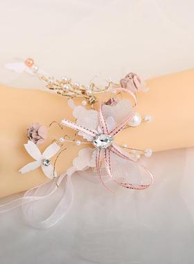 韩式新娘手腕唯美超仙甜美手链