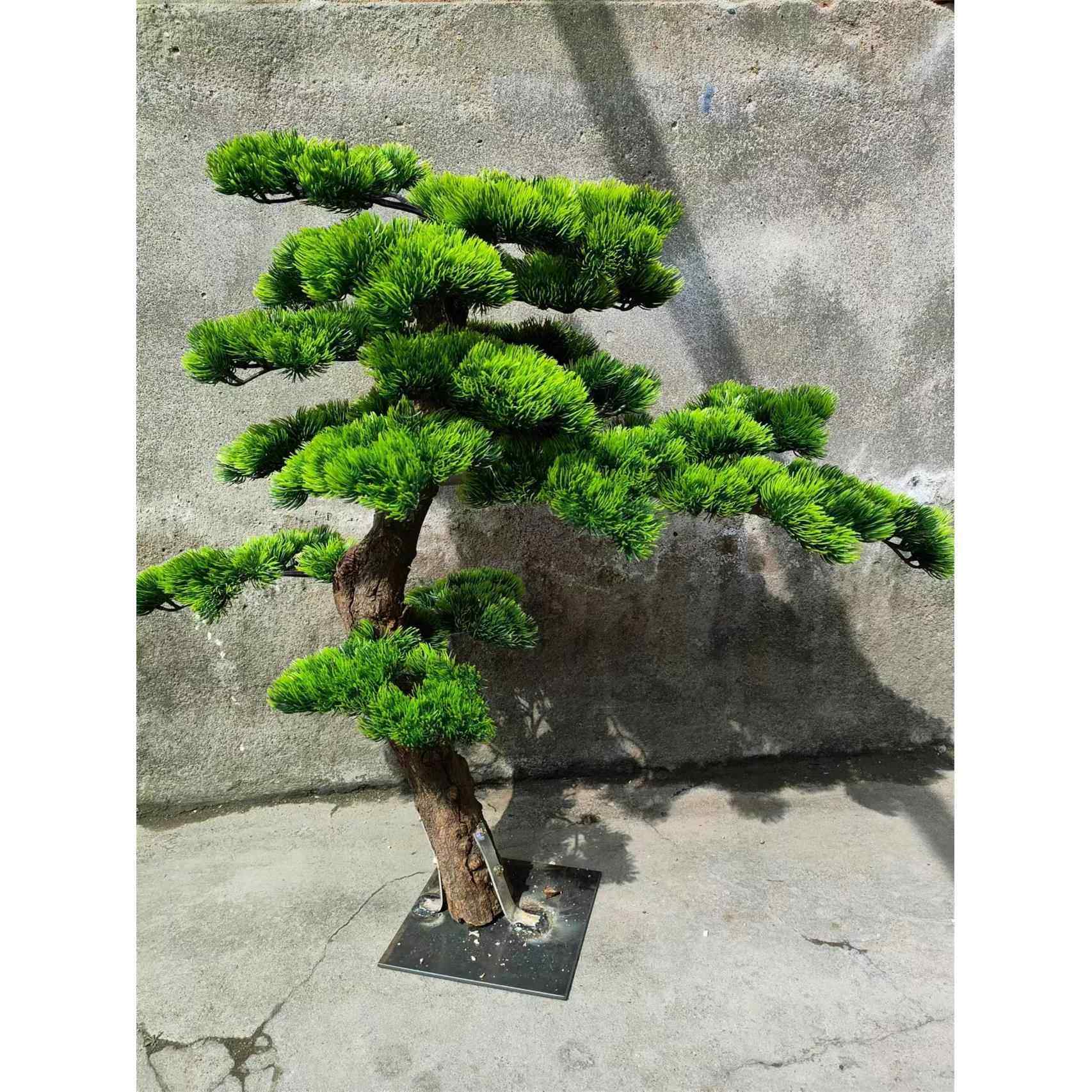 高档仿真松树迎商客松假树场酒店装造饰罗汉松景地室内展厅玄关落