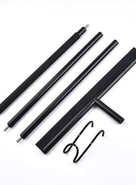 扫玻璃可拆卸水刮水器黑色不锈钢手柄加长刮刀刮地刮水器加厚地刮