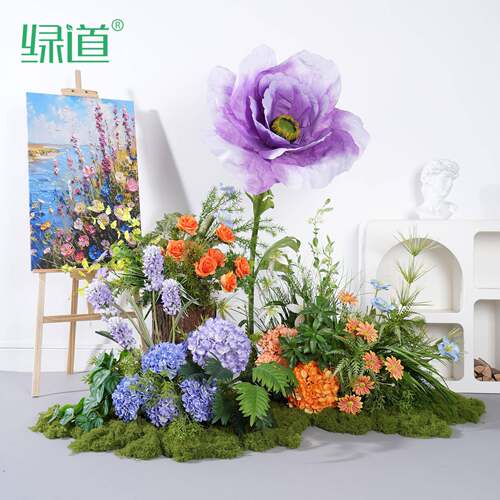 【HY-BA90】仿真花造景高档订婚庆典拍照道具装饰橱窗布置摆件