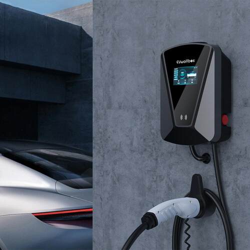 新能源汽车充电桩7KW32A交流家用刷卡商用充电桩欧标通用充电桩