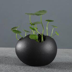 陶瓷花器蛋壳客厅水培花瓶盆桌面小清新摆件室内绿萝铜钱草容器