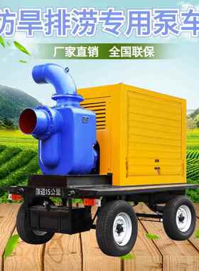 柴机防汛排水泵大流量移动泵车253市政洪排援涝抗旱消防救应防油