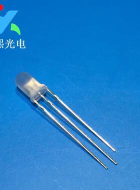 5MM红翠绿双色led发光二极管灯珠F5共阳雾状红绿灯珠