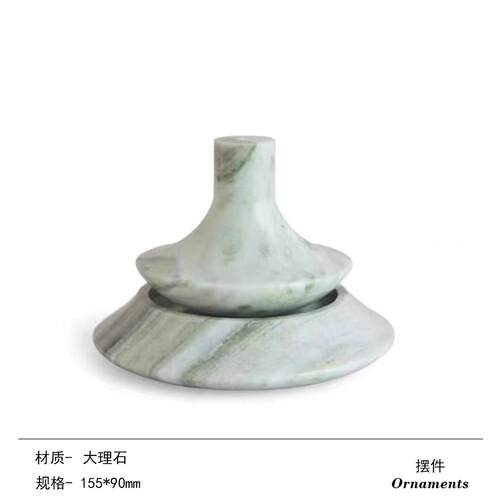 中式大理石香薰扩散器香插卧室客厅玄关电视柜酒店售楼前台样板间