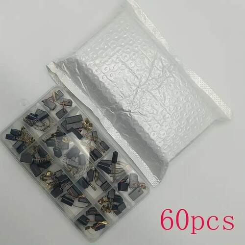 家装电动工具碳刷套装60件更换15种不同尺寸用于维修电动工具零件