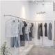 店展示架上墙专用不锈钢货架落地壁挂式 服装 陈列挂衣架 店童装 女装
