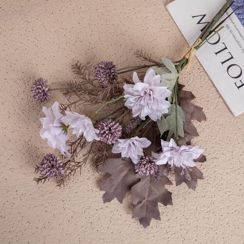 婚庆揽月亮入梦小丽花手札仿真花家居手捧花束墙饰玫瑰CF01277