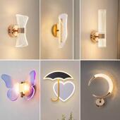 新款 客厅卧室床头网红轻奢小壁灯 现代简约创意儿童房壁灯北欧个性