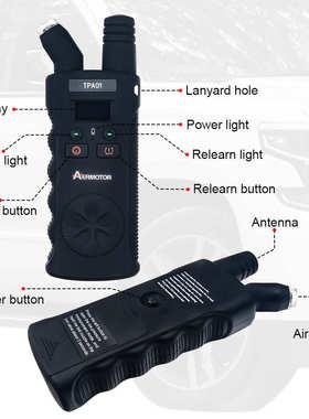 厂家直销TPMS relearn 工具 Plus 数字轮胎压力计 150 PSI 2 合 1
