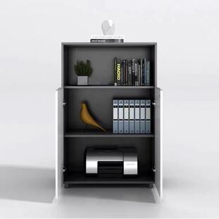 办公文件纳柜木质办公室边柜桌下矮柜案A99资储料物收柜档带锁