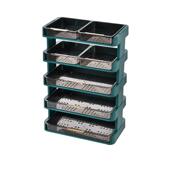 创意火锅菜盘组装 厨房置物架家用多层沥水配菜架塑料折叠配菜盘 式