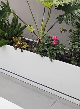 种?锈钢花盆托长方形室内外F77569HH阳盘台花箱定制楼顶露台植不