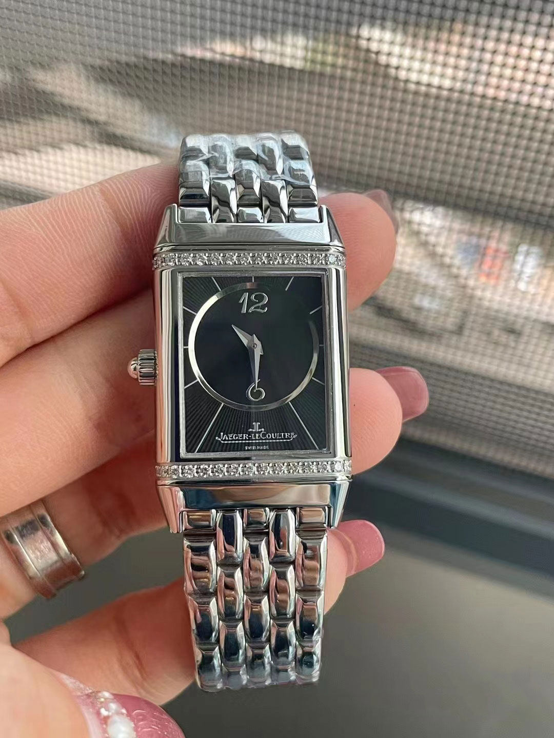 [98新]积家翻转腕表系列Q2568102手动机械23.1*38.5mm女士手表