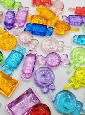 Transparent Colorful imitatoon Crystal Small Candy Gashapon