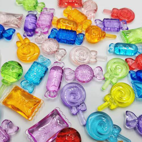 Transparent Colorful imitatoon Crystal Small Candy Gashapon