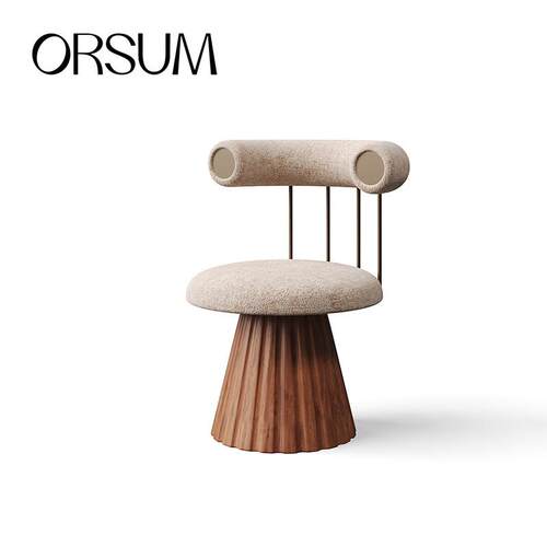 ORSUM设计师原创现代简约法式化妆化妆椅旋转书桌椅创意法式覆古