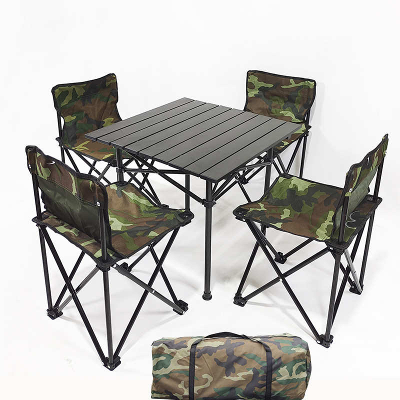 桌椅铝合金车载面野餐套装自驾游便携式桌桌蛋卷户外桌子露营折叠