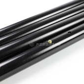 光亮黑色铝管加工 铝管抛光黑色氧化 铝合金黑色天幕杆厂家定制