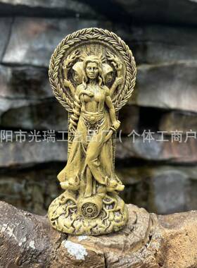 希腊女神赫卡特雕像异教神祭坛树脂工艺品家居装饰摆件雕像