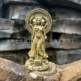 希腊女神赫卡特雕像异教神祭坛树脂工艺品家居装饰摆件雕像