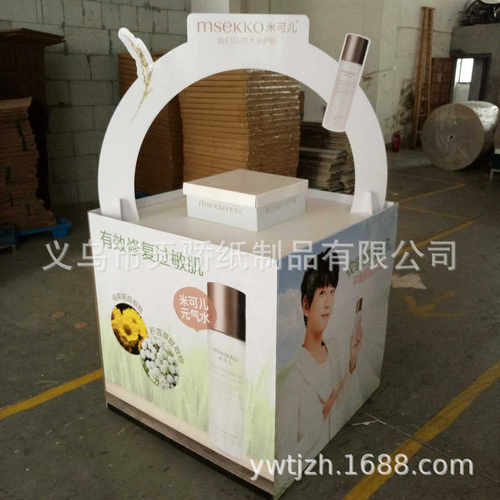食品厂家货架堆纸纸质直供 堆组合头堆纸超市纸地头落地货架