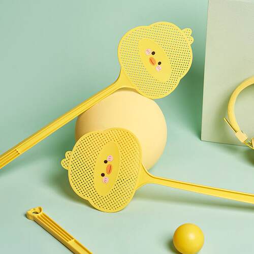 Cute Large Extended Thick Plastic Fly Swatter for Home Use,