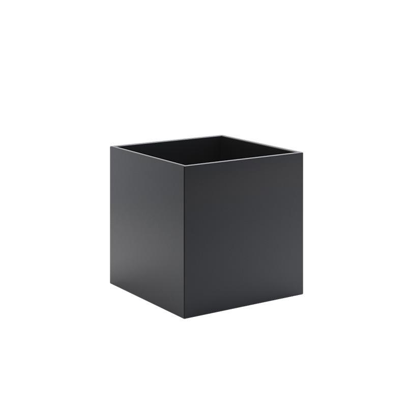 简约发光花箱室外阳台庭院太阳能铁艺花箱组合外摆不锈钢绿植花架