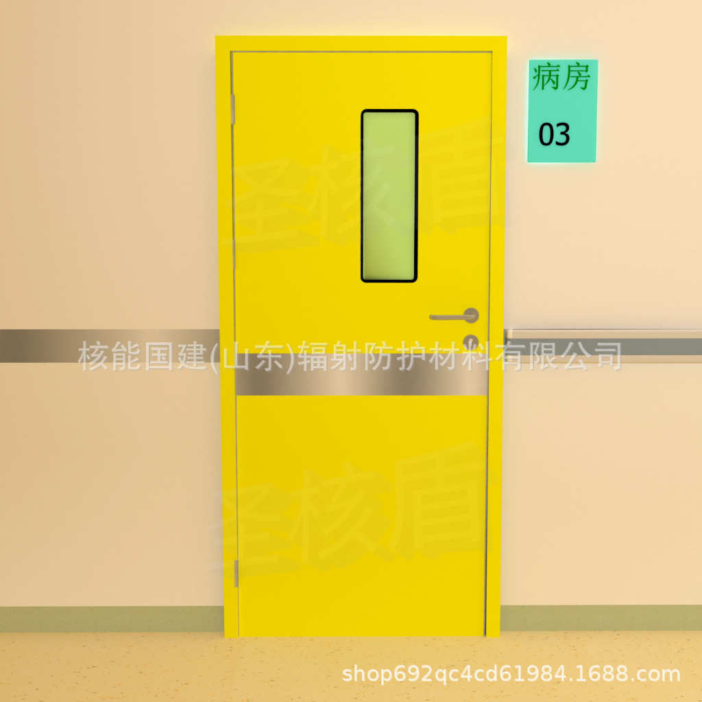 医院单平开气密门厂家病房烤漆门密封效果好手术室单平开气密门
