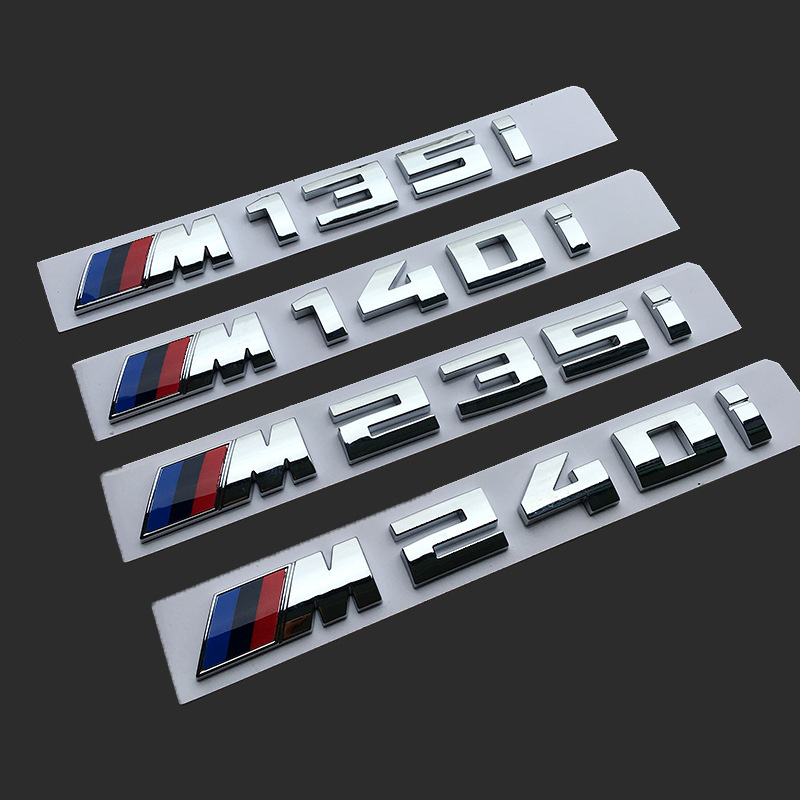 适用宝马M标改装5系7系M140i M235i运动M550i M760Li V12车尾贴标