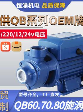 QB60/70/80/pkm60系列AC220/110/127v旋涡泵cp158清水旋涡增压泵