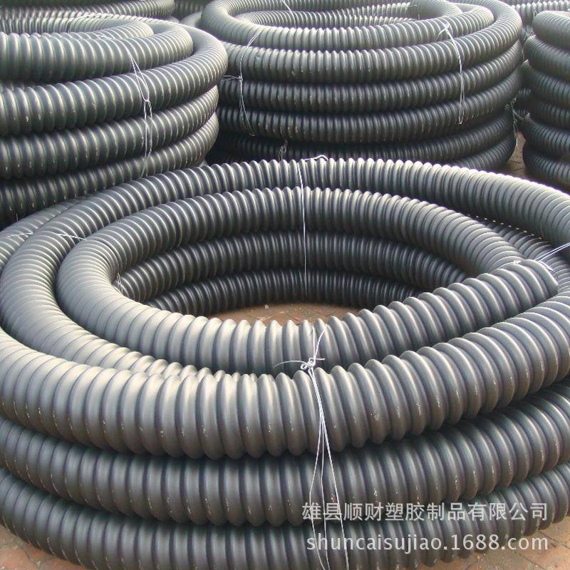 碳素波纹管穿线管聚乙烯碳素纤维护套管HDPE电缆道路穿线螺纹管