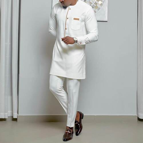 Men's white suit 男士白色西装