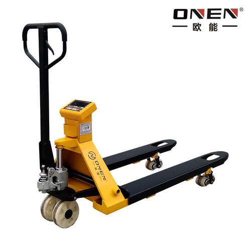 3吨电子秤叉车步行式手动托盘搬运车地牛液压Scale Pallet Truck